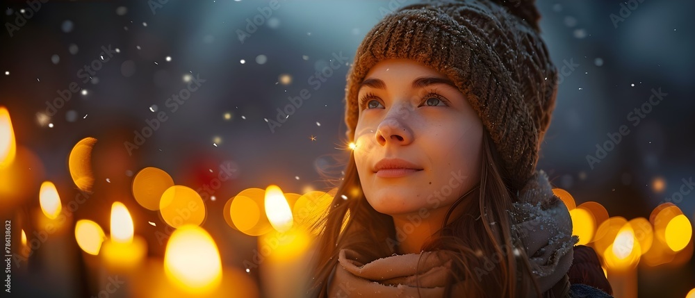 Illuminating Hope: A Solemn Vigil for Unity. Concept Unity, Hope, Vigil, Solemn, Illuminate Illuminating Hope: A Solemn Vigil for Unity. Concept Unity, Hope, Vigil, Solemn, Illuminate