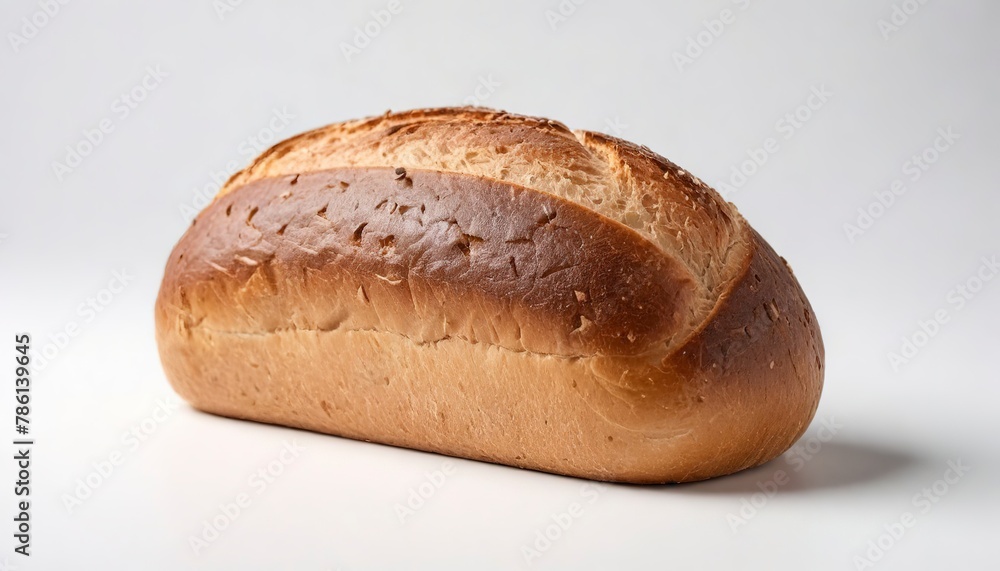 bread loaf isolated on white background