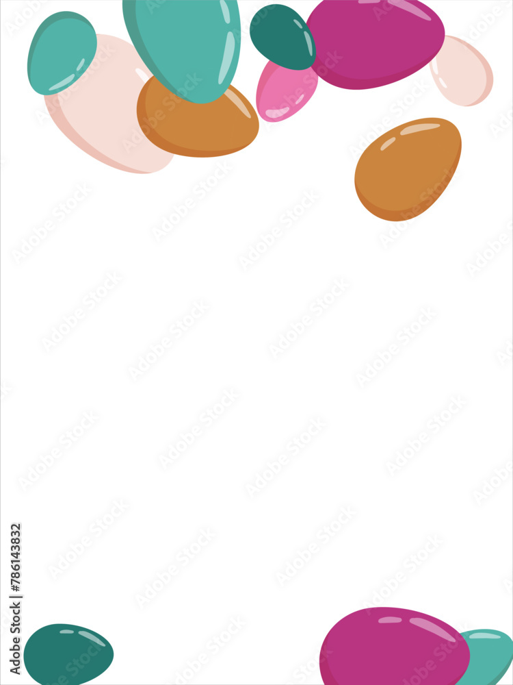 Happy Easter Banner. Pattern of eggs, flowers and twigs. For card, banner, poster, flyer, and web. Spring Festival. Vector illustration Happy Easter Banner. Pattern of eggs, flowers and twigs. For card, banner, poster, flyer, and web. Spring Festival. Vector illustration