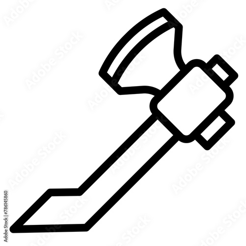 Hammer icon vector sign isolated on white background. Simple vector illustration for graphic and web design.