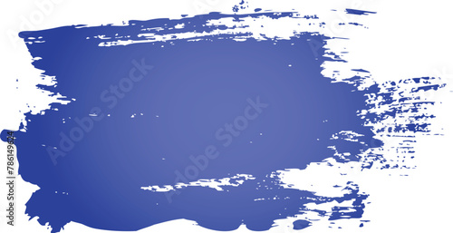 blue gradient paint brush stroke - vector 