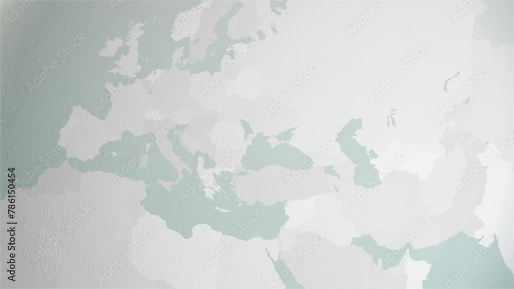 World Map Austria Zoom in Stylised Spherical White Shades 4K 60 FPS World Map Austria Zoom in Stylised Spherical White Shades 4K 60 FPS