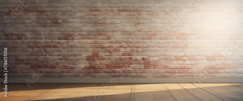 Rustic Charm: Sunlit Brick and Wood Interior