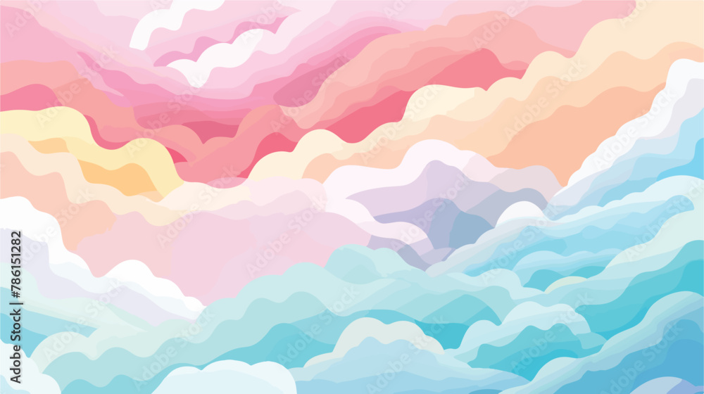Abstract soft cloud background in pastel colorful