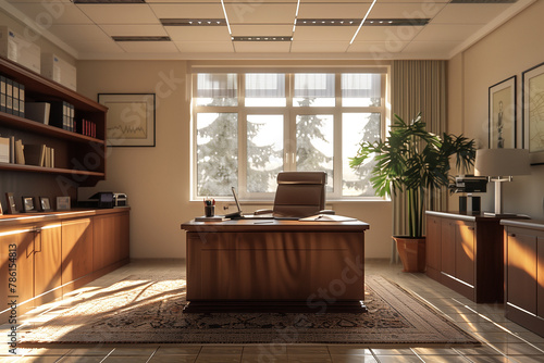 a stunning corporate office setup ai generated