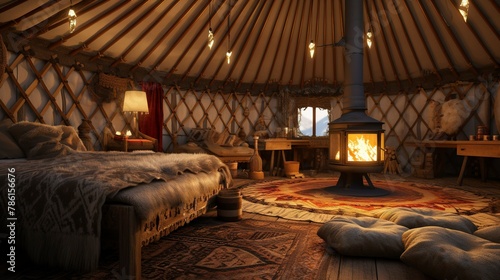 A photo of a Yurt Creating a Sense of Calm