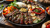 Arabic grilled Arabic food dishes kebab dolma 