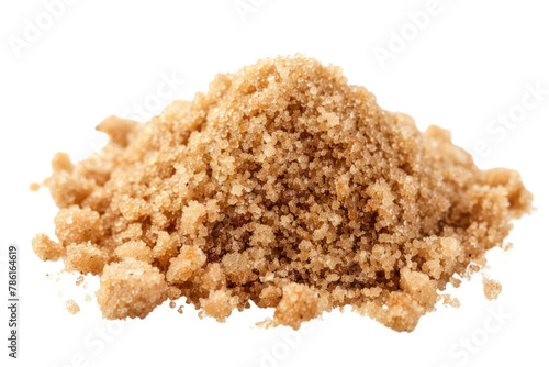 Brown sugar .isolated on white background