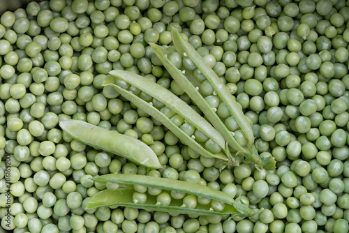 A lot of green peas