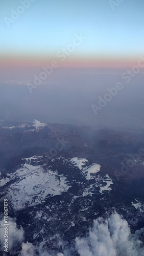 Wallpaper Mural clouds above mountains Torontodigital.ca