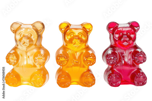 multicolored jelly bear candy .isolated on white background