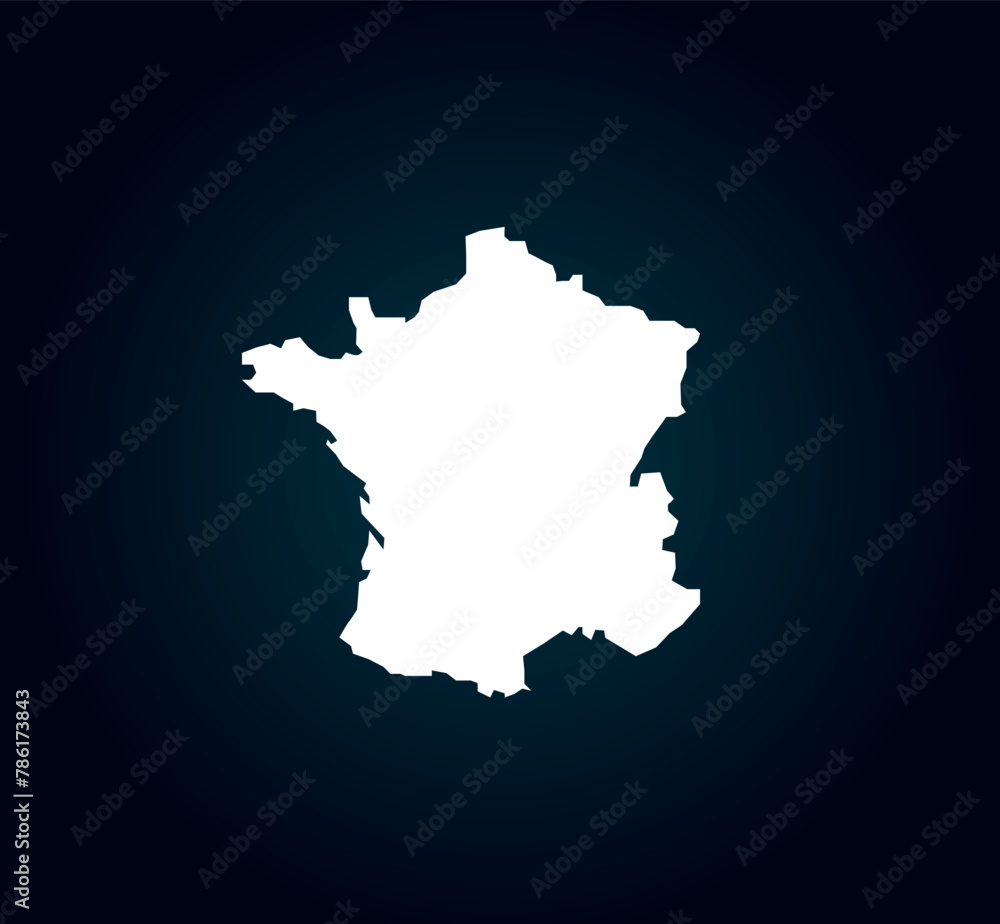 France Frankreich Cartography Vektor Map