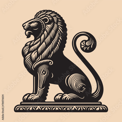 Foto Majestic Persian lion