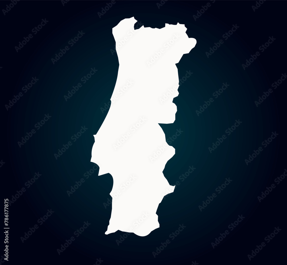Portugal Map Umriss Vektor
