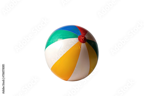 Beach Ball on Transparent Background. PNG