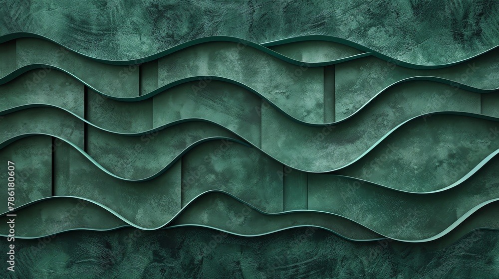abstract green background with waves abstract green background with waves