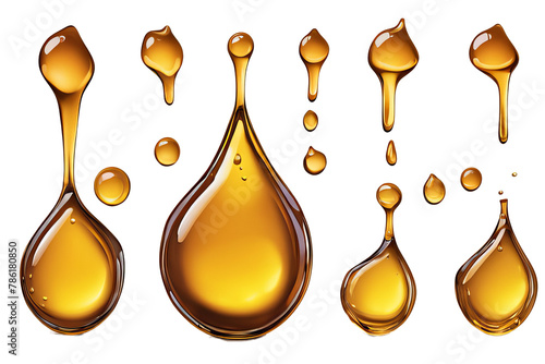 oil drop or syrup isolated