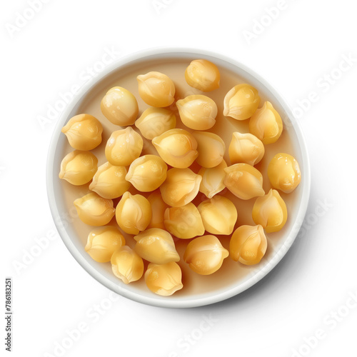 food 3d realistic render vector icon. Chickpeas, on transparent background