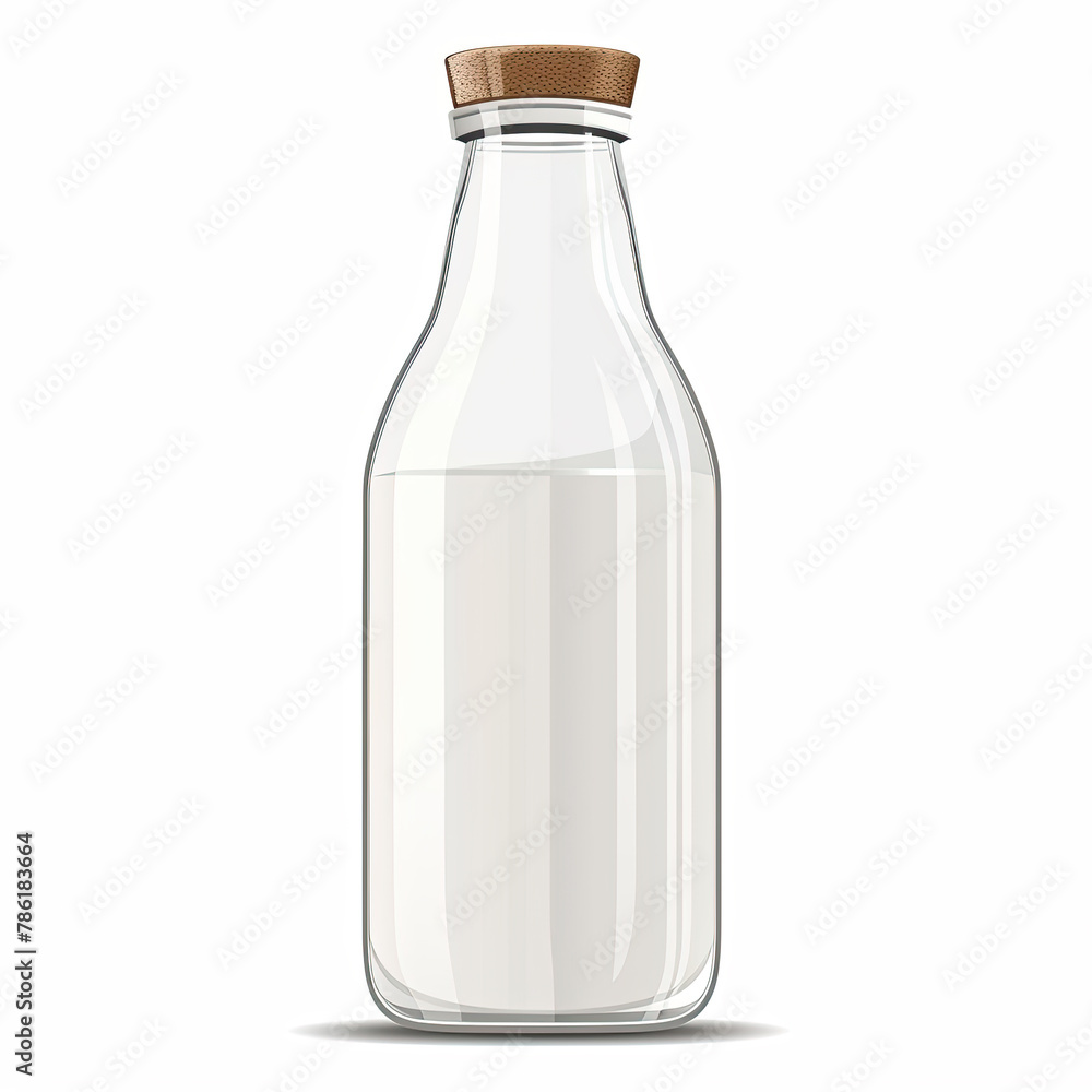 bottle of milk isolated on white background bottle of milk isolated on white background