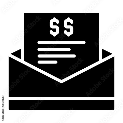 paycheck glyph icon