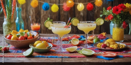 Mexican sombrero and fruit, Summer