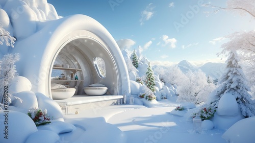 A photo of an Igloo Home in Harmony with the Nature