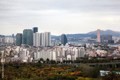 Photography View of the skyscrapers in the city