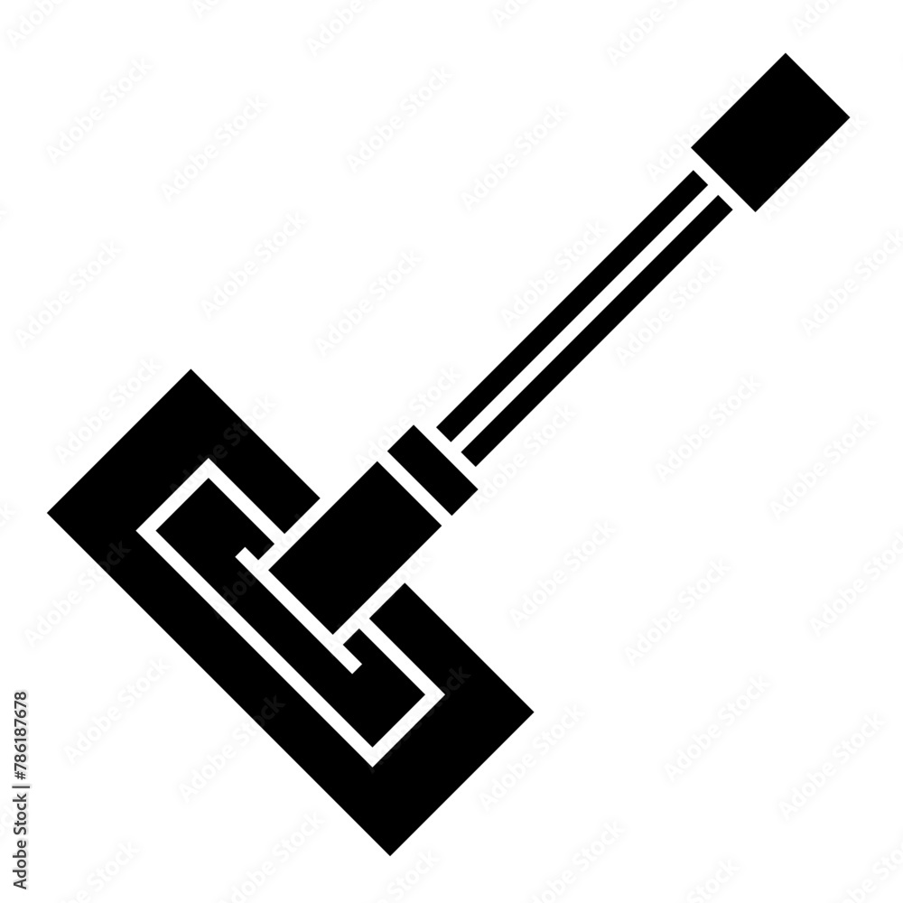 Hammer icon vector sign isolated on white background. Simple vector illustration for graphic and web design.