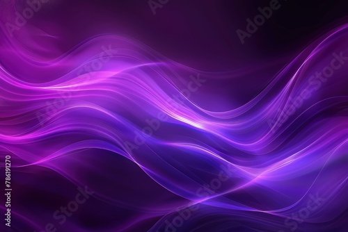 Against a backdrop of deep indigo, tendrils of purple smoke weave together, casting an otherworldly glow.