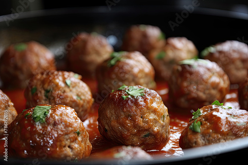 Delicious Homemade Meatballs Ready to Serve for Dinner