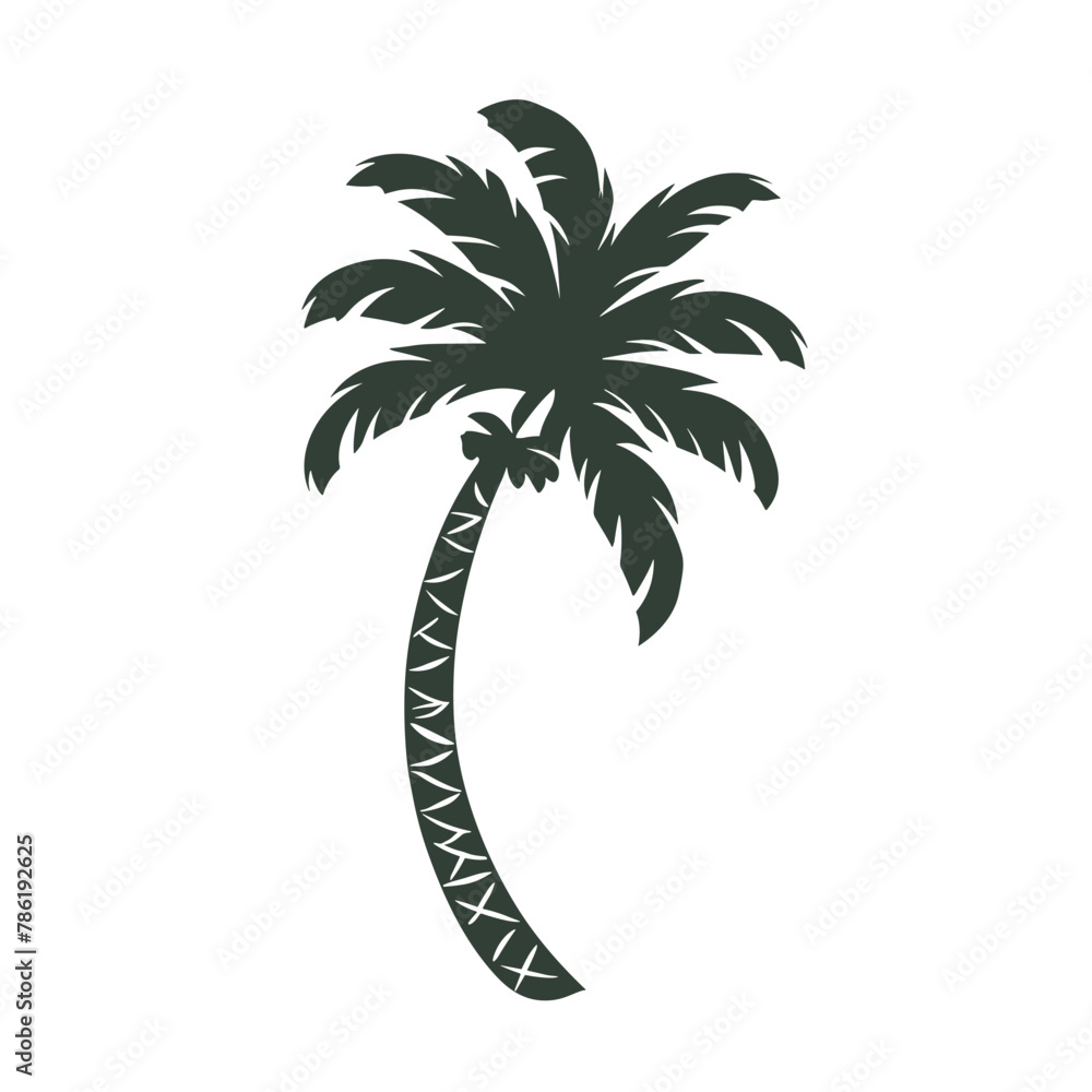 Obraz premium palm tree silhouette