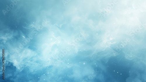 Light blue smoke moves, abstract background.