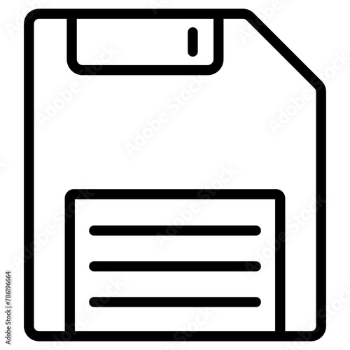 floppy icon, simple vector design photo
