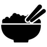 meal icon, simple vector design
