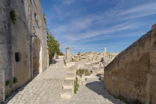 Matera street  Basilicata region  Italy