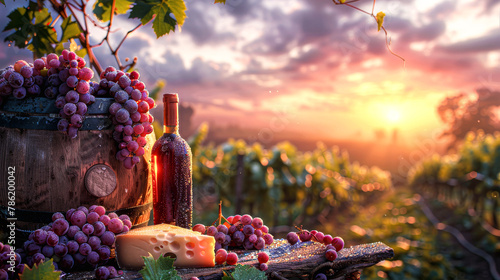 Sunset Vineyard Wine Tasting Experience. photo