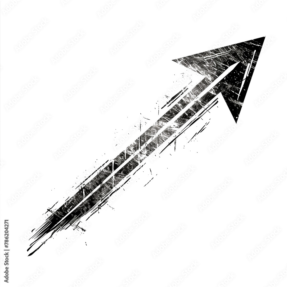 Black ink arrow on white background. Black ink arrow on white background, vector illustration. Simple black arrow outline on white backdrop. Black ink arrow on white background. Black ink arrow on white background, vector illustration. Simple black arrow outline on white backdrop.