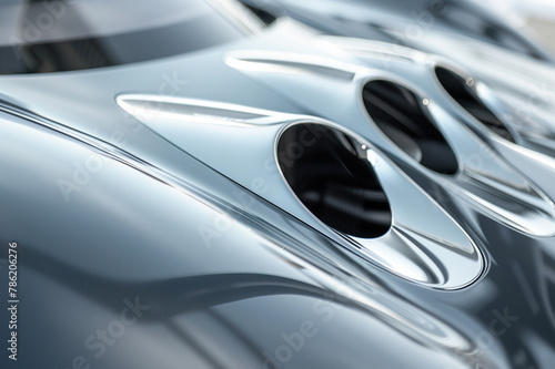 Luxury Car Abstract Design Aerodynamic Detail