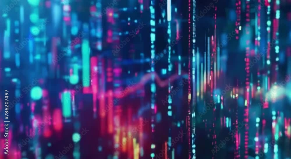 Abstract Background of Glowing Data Streams and Light Trails Abstract Background of Glowing Data Streams and Light Trails