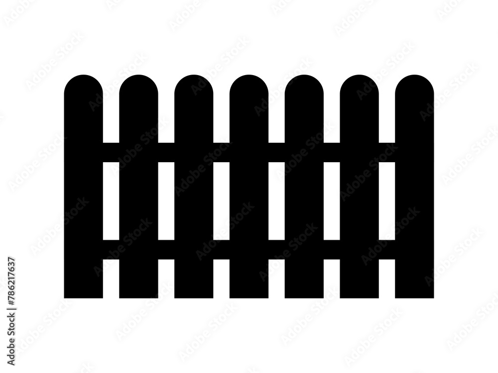 Fence flat icon vector Fence flat icon vector