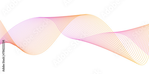 pink ribbon on white Abstract muted background,Futuristic colorful blend wave lines on transparent background. White background, mesh abstract,Suit for poster, cover, banner, brochure, website,