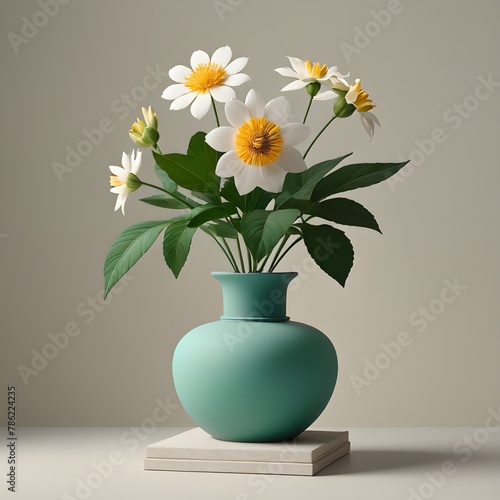 Wallpaper Mural white flowers Torontodigital.ca