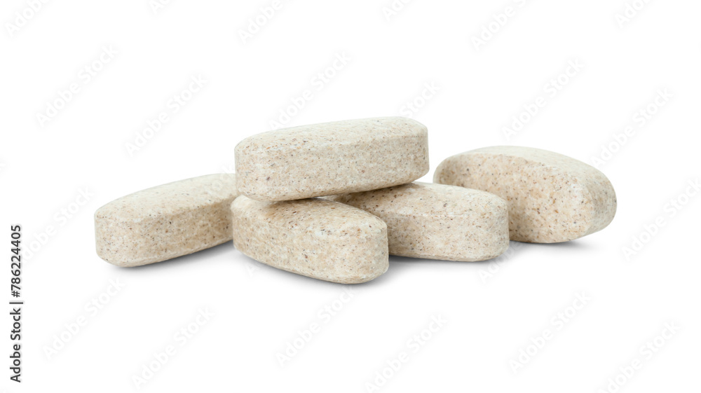 Vitamin pills isolated on white. Health supplement Vitamin pills isolated on white. Health supplement