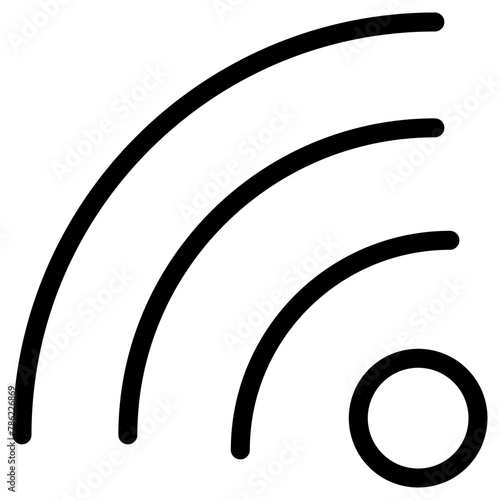 wifi icon, simple vector design photo