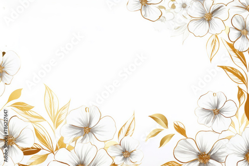 PNG Daisy border frame backgrounds pattern white