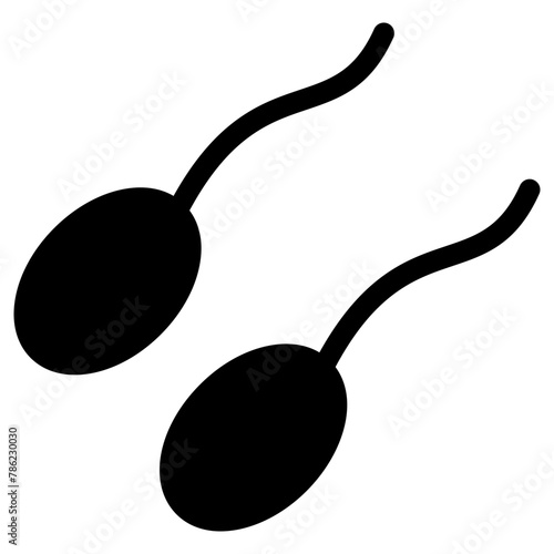 sperm reproduction icon, simple vector design