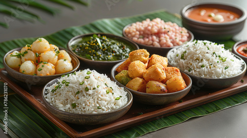 Mouthwatering delicacies arranged in a line for Vishu festivities photo