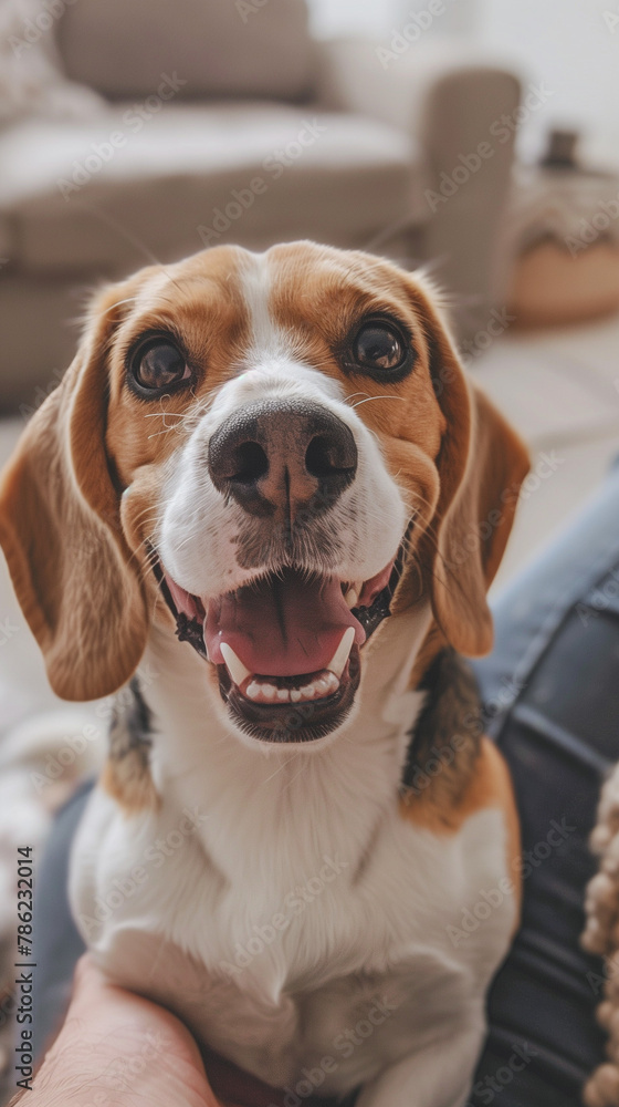 a smiling puppy. dog