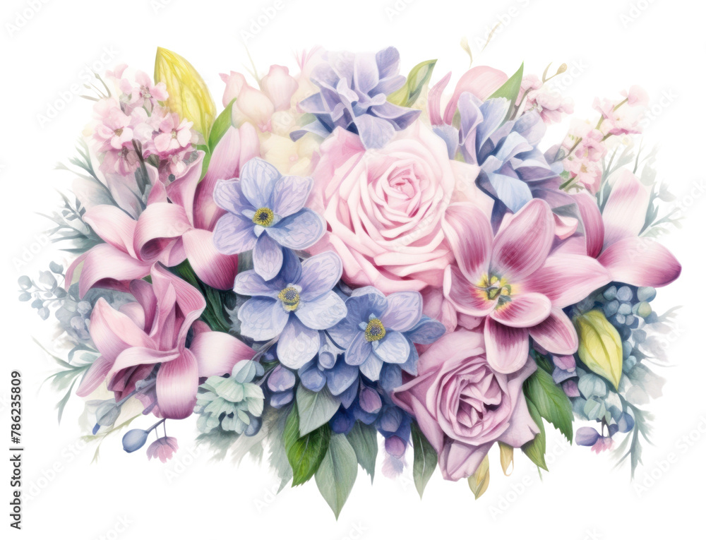Fototapeta premium PNG Flower pattern plant art