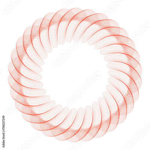 red spiral string